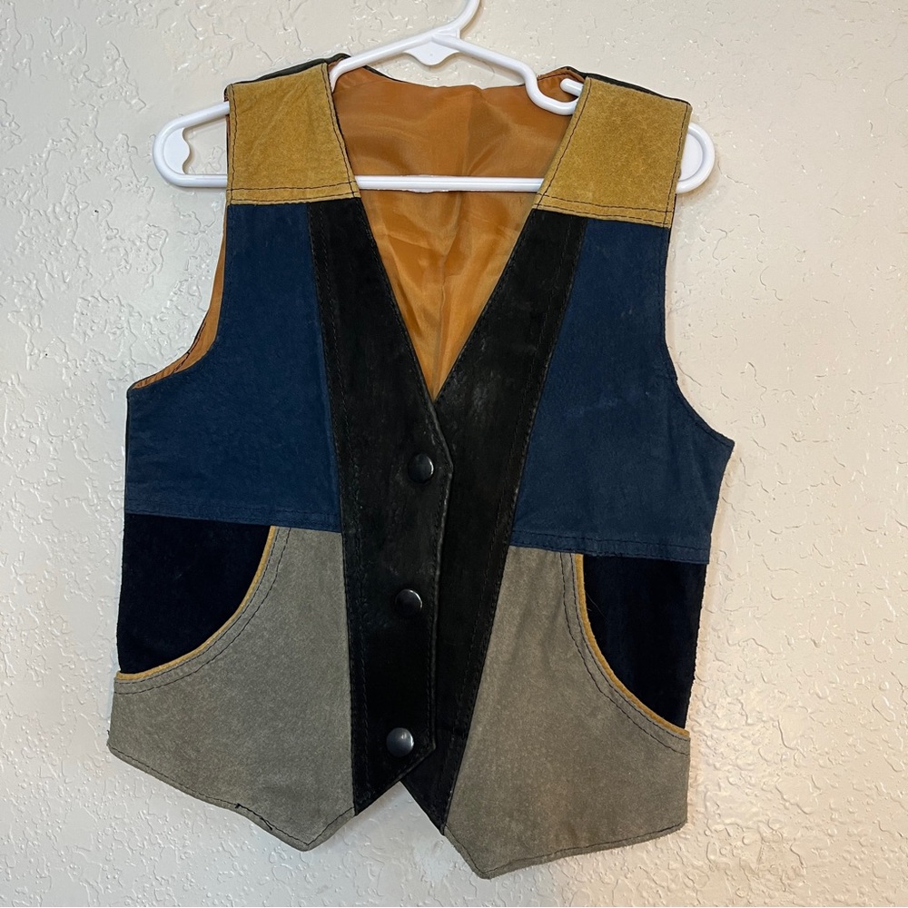 🤠 Vintage toddler western leather vest